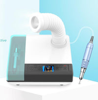 HKM-673747 Electric Nail Polishing Machine with Vacuum Cleaner and Lighting - 3 in 1 Design, 35000RPM, AC 100-240V