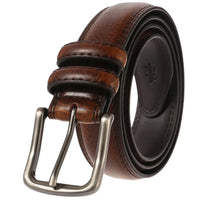HKM-458259 Casual Two-Layer Leather Pin Buckle Belt - 3.2CM Width, Style LY32-22348