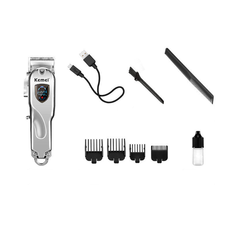HKM-262995 Kemei Retro Rechargeable Hair Clipper with 5W Power and Toggle Switch