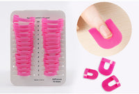 HKM-836435 Nail Polish Application Clip in Red - 14.8CM x 8.5CM, Protective Tool for Easy Nail Painting