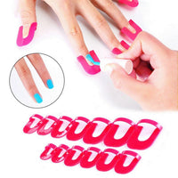 HKM-836435 Nail Polish Application Clip in Red - 14.8CM x 8.5CM, Protective Tool for Easy Nail Painting
