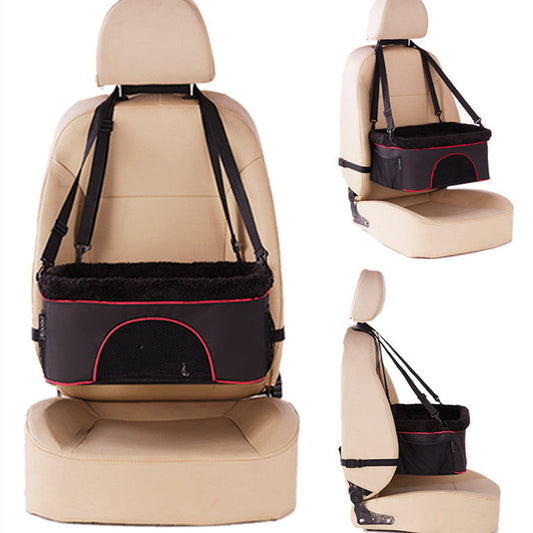 HKM-083283 Wear-Resistant Car Rear Dog Kennel Cushion with Moisture-Proof Features - Gray/Black