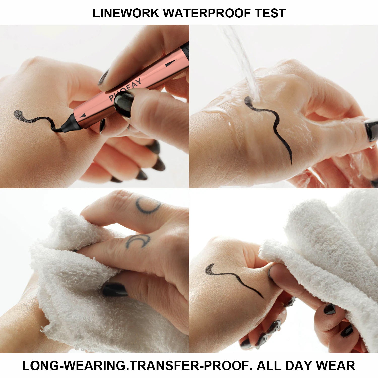 HKM-272211 Double Head Seal Liquid Eyeliner - Long-Lasting, Waterproof, Smudge-Proof Formula with Precision Stamp Application
