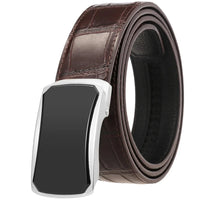 HKM-031123 Business Casual Stainless Steel Belt with Patch Buckle for Men - Model LY36-61317-8