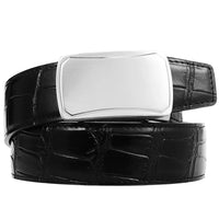 HKM-031123 Business Casual Stainless Steel Belt with Patch Buckle for Men - Model LY36-61317-8