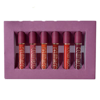 HKM-826131 6-Color Lip Glaze Set with Multivitamins for Bright Glossy Lips