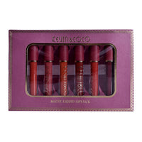 HKM-826131 6-Color Lip Glaze Set with Multivitamins for Bright Glossy Lips