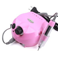 HKM-900819 Electric Nail Polisher Drill Kit with Foot Switch and Six Nail Bits, 0-35000RPM, for Manicure and Pedicure