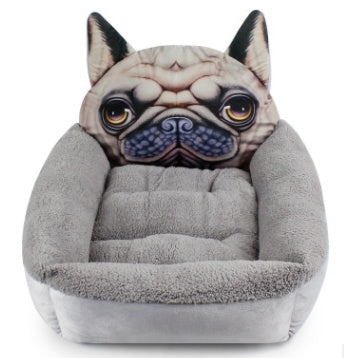 HKM-998483 Plush Pet Kennel Mat for Cats and Dogs - Multiple Styles and Sizes Available