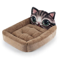 HKM-998483 Plush Pet Kennel Mat for Cats and Dogs - Multiple Styles and Sizes Available