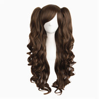 HKM-085331 Medium Long Double Ponytail Anime Character Wig Set - High Temperature Wire, Suitable for Any Skin Tone and Face Shape