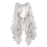 HKM-085331 Medium Long Double Ponytail Anime Character Wig Set - High Temperature Wire, Suitable for Any Skin Tone and Face Shape