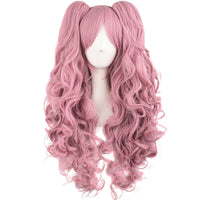 HKM-085331 Medium Long Double Ponytail Anime Character Wig Set - High Temperature Wire, Suitable for Any Skin Tone and Face Shape