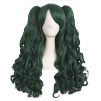 HKM-085331 Medium Long Double Ponytail Anime Character Wig Set - High Temperature Wire, Suitable for Any Skin Tone and Face Shape
