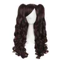 HKM-085331 Medium Long Double Ponytail Anime Character Wig Set - High Temperature Wire, Suitable for Any Skin Tone and Face Shape