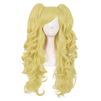 HKM-085331 Medium Long Double Ponytail Anime Character Wig Set - High Temperature Wire, Suitable for Any Skin Tone and Face Shape