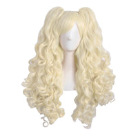 HKM-085331 Medium Long Double Ponytail Anime Character Wig Set - High Temperature Wire, Suitable for Any Skin Tone and Face Shape