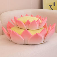HKM-335891 Three-Dimensional Lotus Shape Cat Sofa Bed - Soft and Comfortable Indoor Pet Cushion, Detachable and Non-Slip Design