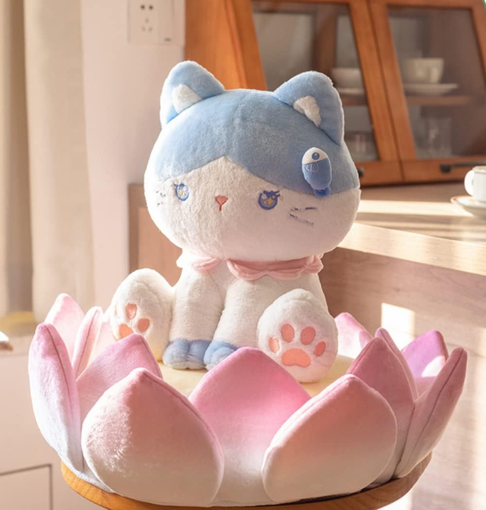 HKM-335891 Three-Dimensional Lotus Shape Cat Sofa Bed - Soft and Comfortable Indoor Pet Cushion, Detachable and Non-Slip Design