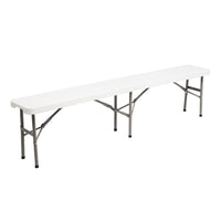 HKM-665555 6FT Foldable Outdoor Patio Bench with Durable Construction