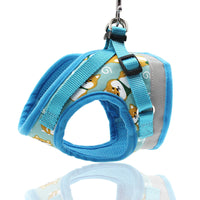 HKM-011027 Adjustable Nylon Dog Harness Vest with Anti-Break Traction Rope for All Seasons