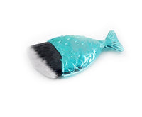 HKM-597587 Fishtail Makeup Brush with Short Plastic Handle and Soft Artificial Fiber Bristles