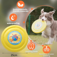 HKM-367507 Durable Interactive Flying Disc for Medium to Large Dogs - Ideal for Outdoor Fun and Summer Activities