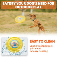 HKM-367507 Durable Interactive Flying Disc for Medium to Large Dogs - Ideal for Outdoor Fun and Summer Activities