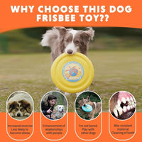 HKM-367507 Durable Interactive Flying Disc for Medium to Large Dogs - Ideal for Outdoor Fun and Summer Activities