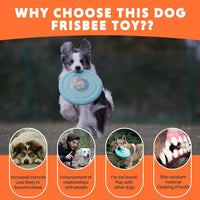HKM-367507 Durable Interactive Flying Disc for Medium to Large Dogs - Ideal for Outdoor Fun and Summer Activities
