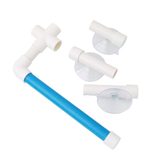 HKM-645011 Bird Shower Rod Stand for Medium to Large Birds - Foldable Design with Suction Cups for Easy Shower Use
