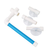 HKM-645011 Bird Shower Rod Stand for Medium to Large Birds - Foldable Design with Suction Cups for Easy Shower Use