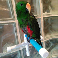 HKM-645011 Bird Shower Rod Stand for Medium to Large Birds - Foldable Design with Suction Cups for Easy Shower Use