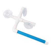 HKM-645011 Bird Shower Rod Stand for Medium to Large Birds - Foldable Design with Suction Cups for Easy Shower Use