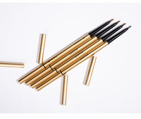 HKM-201235 Slim Waterproof Eyebrow Pencil with Spiral Brush - Long-Lasting Natural Finish in Various Shades