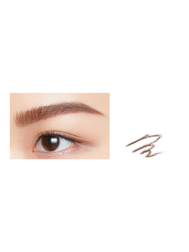 HKM-201235 Slim Waterproof Eyebrow Pencil with Spiral Brush - Long-Lasting Natural Finish in Various Shades