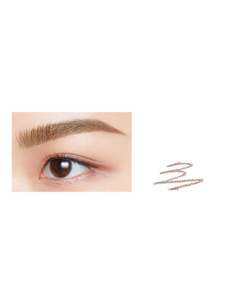 HKM-201235 Slim Waterproof Eyebrow Pencil with Spiral Brush - Long-Lasting Natural Finish in Various Shades