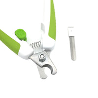 HKM-250643 Small Dog Nail Scissors in Green and Pink for Safe and Easy Pet Grooming