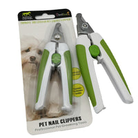 HKM-250643 Small Dog Nail Scissors in Green and Pink for Safe and Easy Pet Grooming