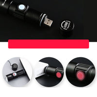 HKM-479315 Rechargeable LED Bicycle Headlight with Stretch Zoom Function for Mountain Biking