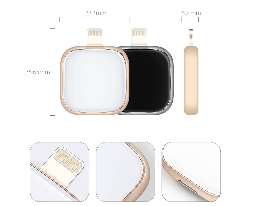 KTX-696211 Dual-Use USB Flash Drive for iPhone, iPad, and iPod with Fingerprint Encryption and Data Management Features