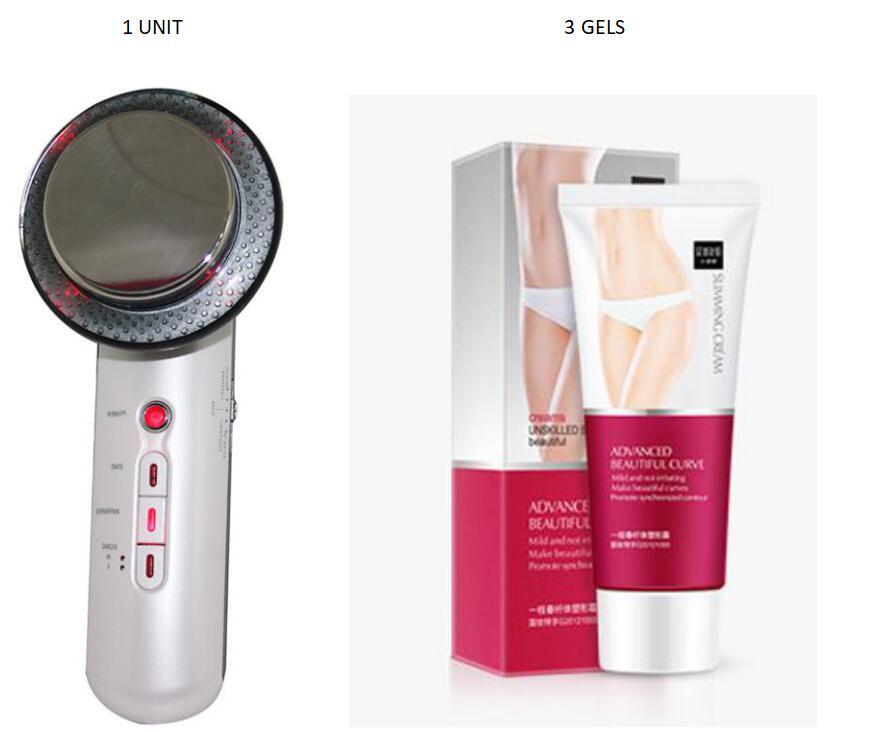 HKM-963475 Three-in-One Body Shaping Slimming Instrument with Cream, Infrared, Ultrasonic, and Color Light Features