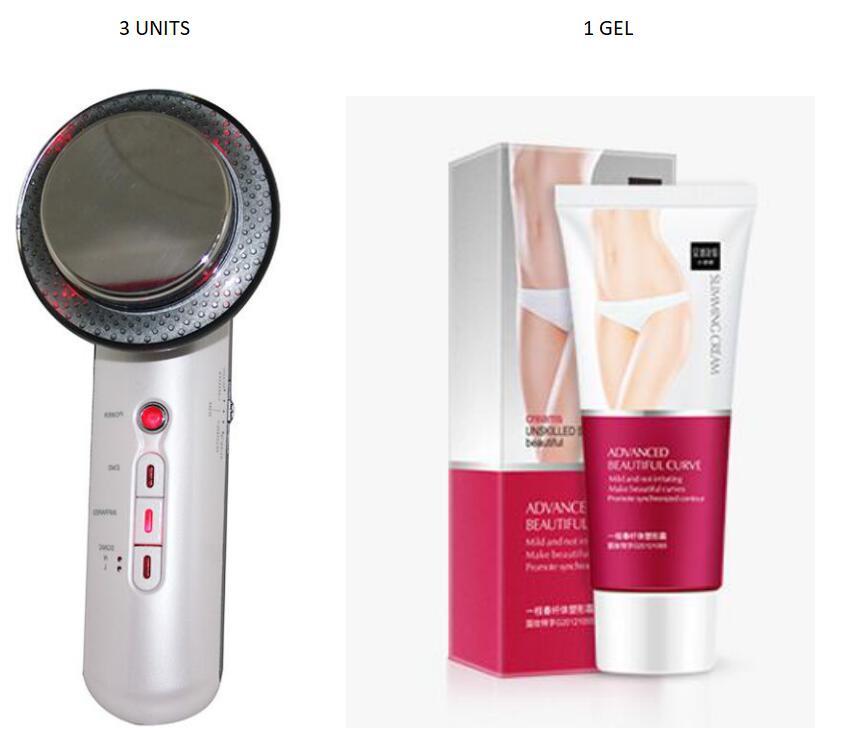 HKM-963475 Three-in-One Body Shaping Slimming Instrument with Cream, Infrared, Ultrasonic, and Color Light Features