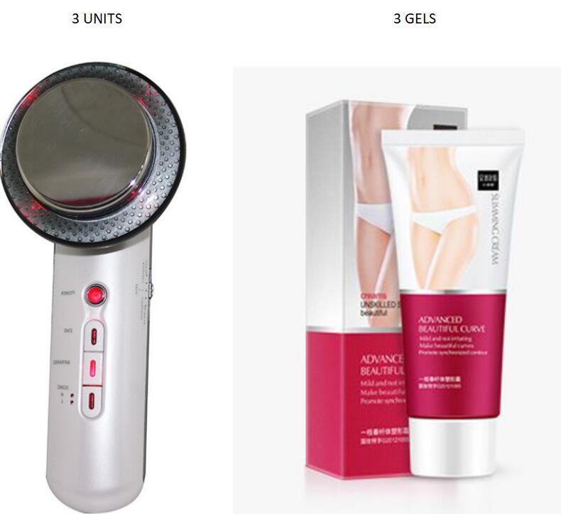 HKM-963475 Three-in-One Body Shaping Slimming Instrument with Cream, Infrared, Ultrasonic, and Color Light Features