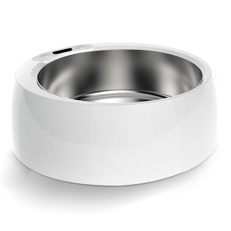 HKM-230483 Round Stainless Steel Smart Heating Bowl for Dogs and Cats, Detachable Design