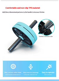 HKM-407699 Double Wheel Abdominal Trainer for Core Strength and Stability