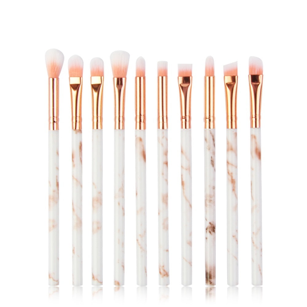 HKM-918675 10-Piece Multifunctional Makeup Brush Set with Concealer and Eyeshadow Brushes, Mini Makeup Tools