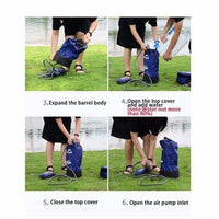 HKM-808979 Portable Outdoor Shower Bag for Camping and Travel - Folding Design for Easy Setup