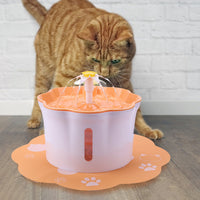 HKM-571667 Pet Drinking Water Dispenser with 2.6L Capacity and Multi-Stage Filtration System