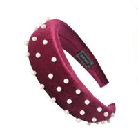 HKM-753043 Thickened Spongewool Hair Hoop with Wide Edge in Various Colors